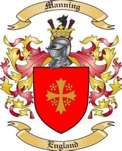 Manning Family Crest from England by The Tree Maker