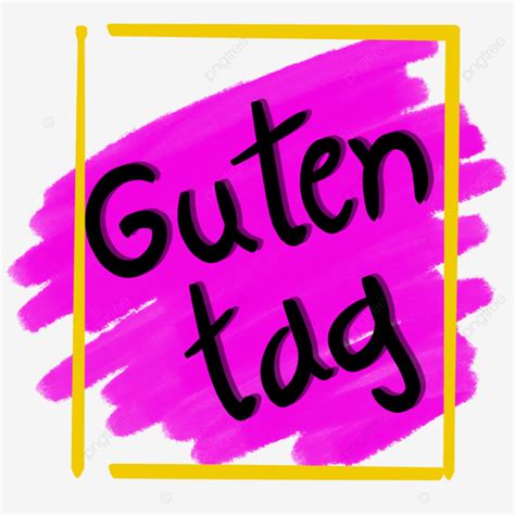 Guten Tag, Guten, Tag, Label PNG Transparent Clipart Image and PSD File ...