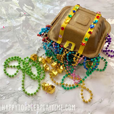 Treasure Chest Craft for Kids - HAPPY TODDLER PLAYTIME