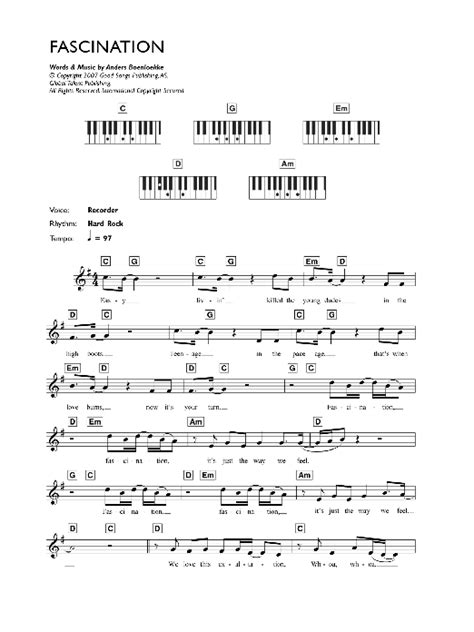 Fascination | Sheet Music Direct