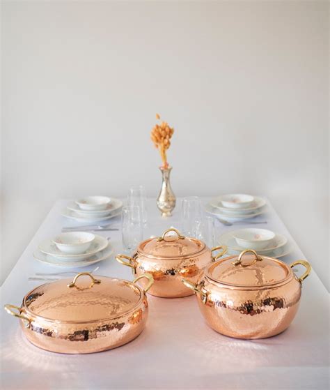 Copper Pot Set, Handmade Copper Cooking Pot Set, Copper Cookware, Modern Copper, Cookware - Etsy