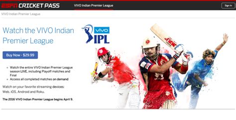 Cricket fans score with ESPN subscription-streaming service programming - ESPN Front Row