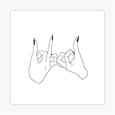 "BLOOD GANG SIGN" Sticker by N4Y14H | Redbubble