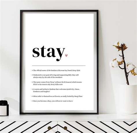 STAY Definition, Stray Kids Art, Digital Download, SKZ Poster, STAY ...