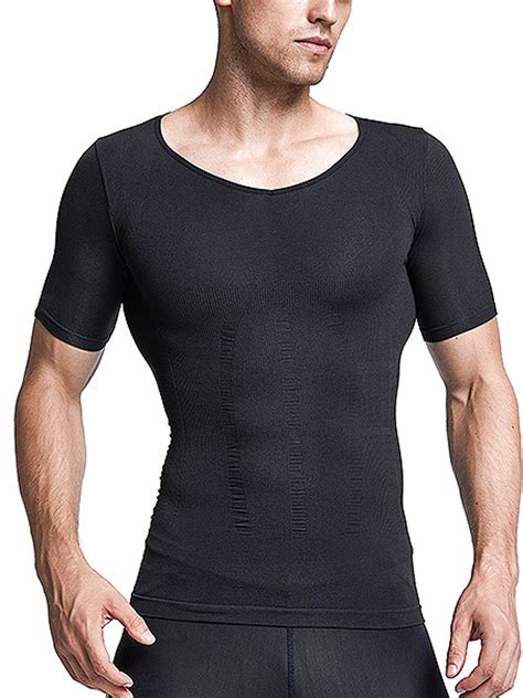 Buy Wholesale Men's Short Sleeve Stretch Shapewear Compression ...