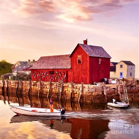 Motif Number One Rockport Massachusetts Painting - Motif Number One Rockport Massachusetts Fine ...