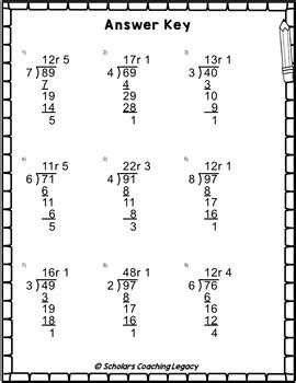 Division with 1 Divisor, 2 Quotient & 2 Dividends with Remainders ...