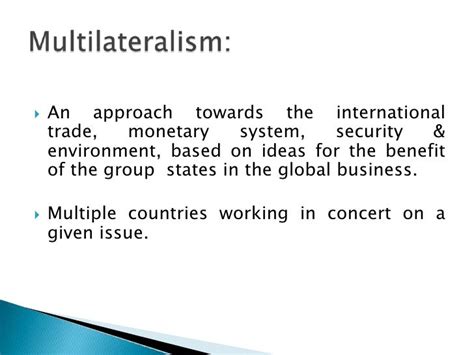 Multilateralism