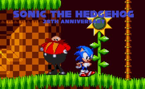 Sonic the Hedgehog 28th Anniversary by sonicmechaomega999 on DeviantArt