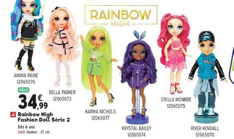 Rainbow High Jr High Series Amaya Raine- 9 Rainbow Posable Fashion Doll ...