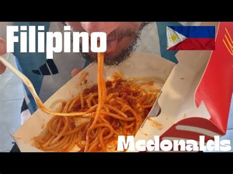 First impressions of McDonald’s in the Philippines (MCSPAGHETTI) - YouTube