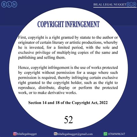 [52]. STATUTORY EXCEPTIONS TO COPYRIGHT INFRINGEMENT: A PROTECTION OF FUNDAMENTAL RIGHTS OF THE ...