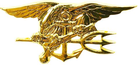 1992-2001 US013 US Navy Seal Eagle Anchor Trident Mini Medal Uniform Insignia Badge Gold Militaria