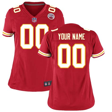 Women's Kansas City Chiefs Nike Red Custom Game Jersey