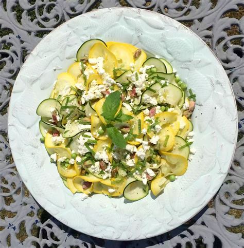 (Zucchini) Courgette Pea & Feta Summer Salad - Emma Eats & Explores