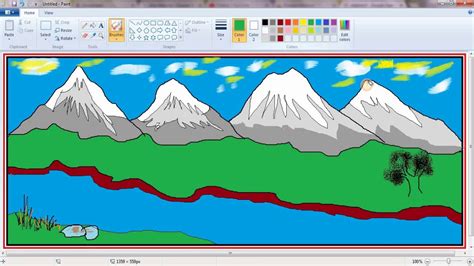 How To Draw A Landscape With Ms Paint | Images and Photos finder