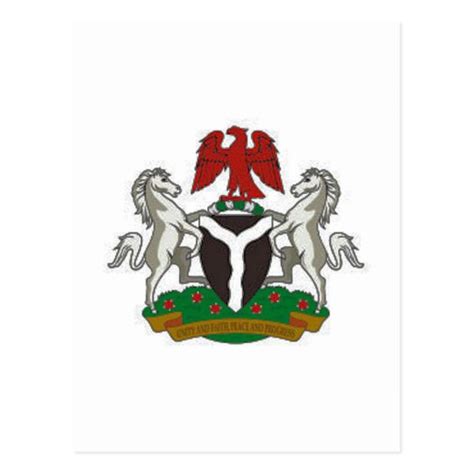 Nigeria Coat of Arms Postcard | Zazzle.com