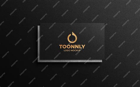 Premium PSD | Gold foil logo mockup on business card