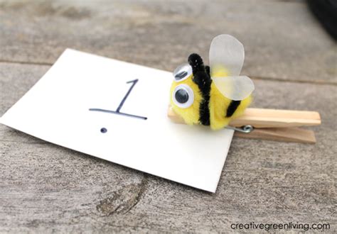 Make a Bee Themed Preschool Counting Game » Dollar Store Crafts