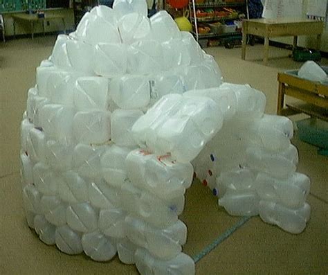 Milk jug Igloo | Milk jug igloo, Stage decorations, Winter classroom