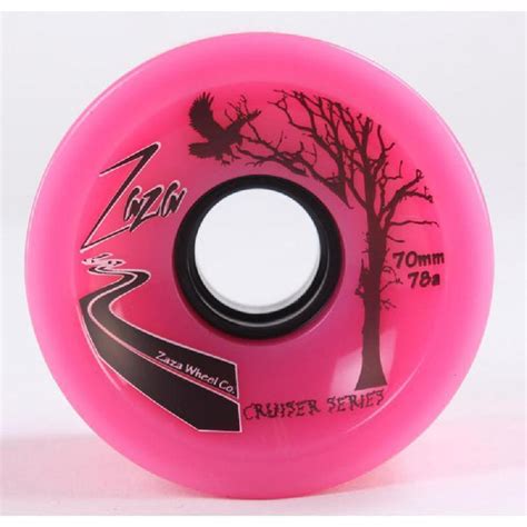 Zaza Longboard Cruiser Wheels 70mm - Bright Pink - 78a – Longboards USA