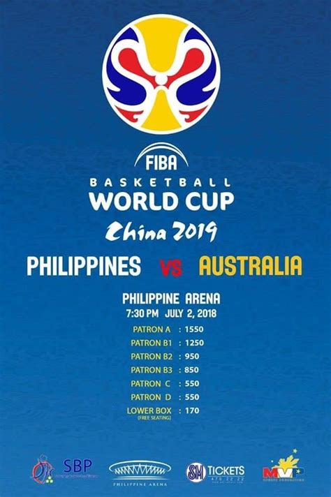 Gilas Pilipinas vs Australia FIBA Qualifiers Game Tickets - Gilas ...