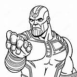 Thanos With Infinity Gauntlet Coloring Page 27725 21898 sketch template