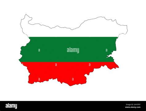 bulgaria flag map Stock Photo - Alamy