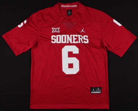 Baker Mayfield Signed Oklahoma Sooners Air Jordan Jersey Inscribed "HT ...