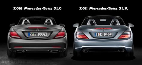 003-2011-vs-2016-Mercedes-Benz-SLK-SLC-Roadster-first-comparison-difference-unterschied ...