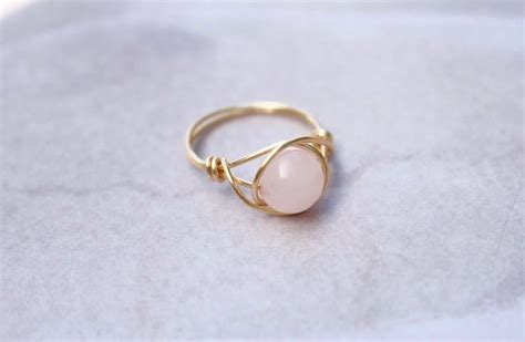 Rose Quartz Ring Jewelry by ASANA | 2 Days Shipping (USA)