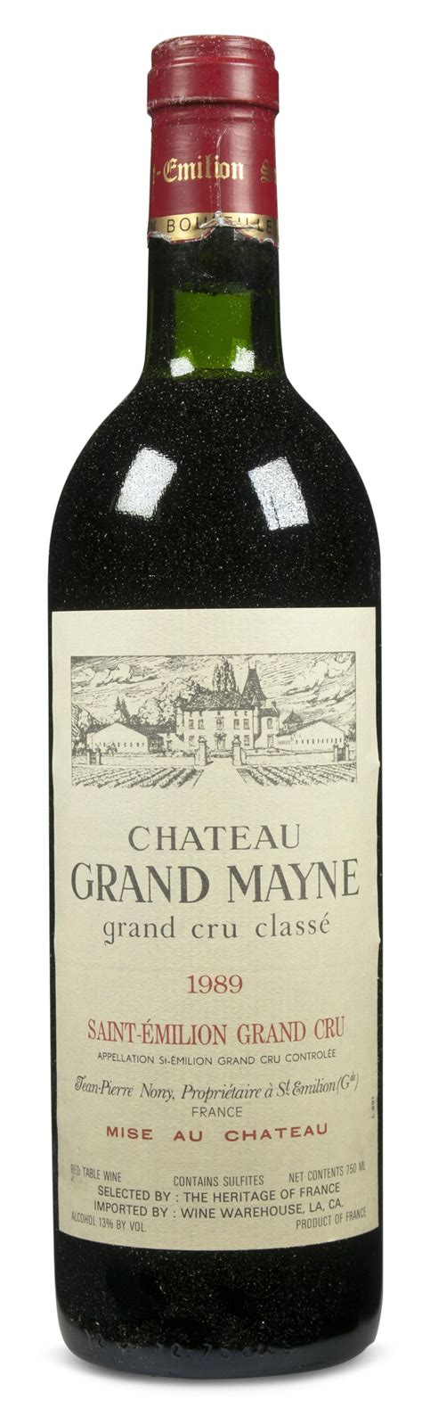 Château Grand Mayne 1989, Lightly oxidized and nicked capsules | Christie’s