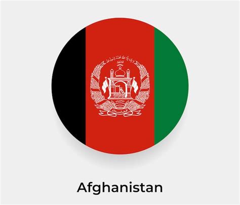 Premium Vector | Afghanistan flag bubble circle round shape icon vector ...