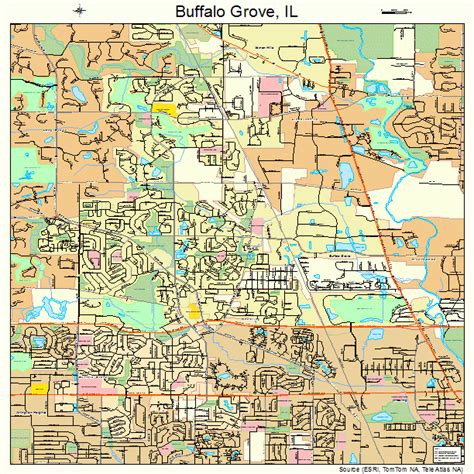 Buffalo Grove Illinois Street Map 1709447