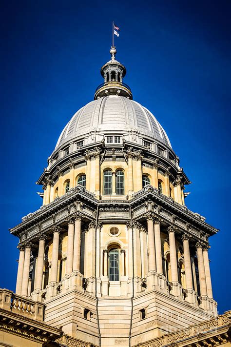 Springfield Illinois State Capitol Dome Photograph by Paul Velgos ...