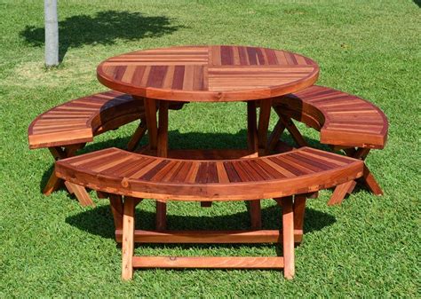 15+ Awesome Round Outdoor Picnic Table Ideas - Go Travels Plan | Folding picnic table, Picnic ...