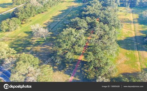 Oak Alley Plantation, Louisiana - Aerial view – Stock Editorial Photo © jovannig #138955426