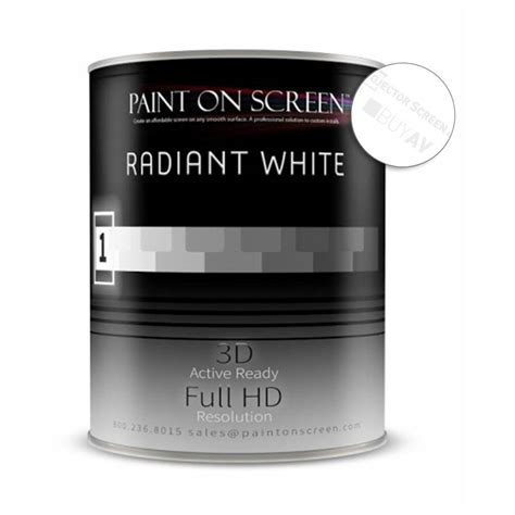 Projector Screen Paint - Radiant White-Gallon G001 - Paint on Screen ...