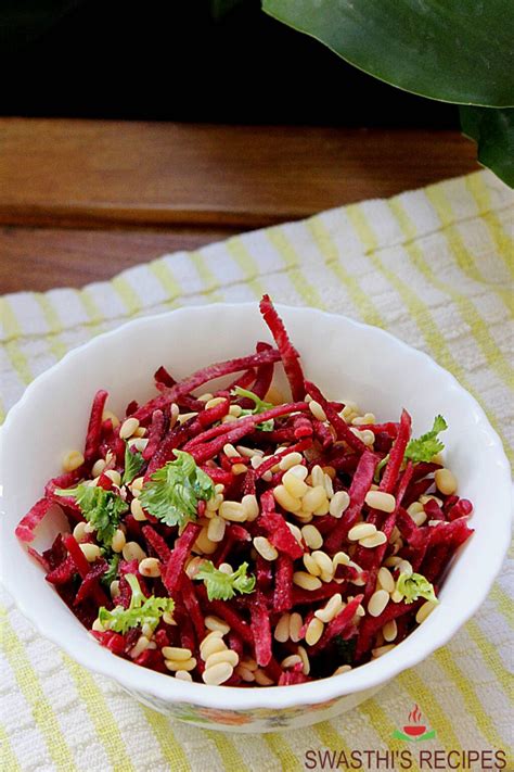 Beetroot salad recipe (vegan & gluten-free) - Swasthi's Recipes