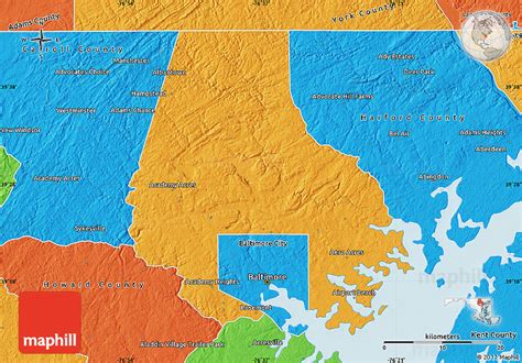 Political Map of Baltimore County