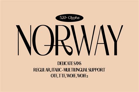 Norway Font by Minimalistartstudio · Creative Fabrica