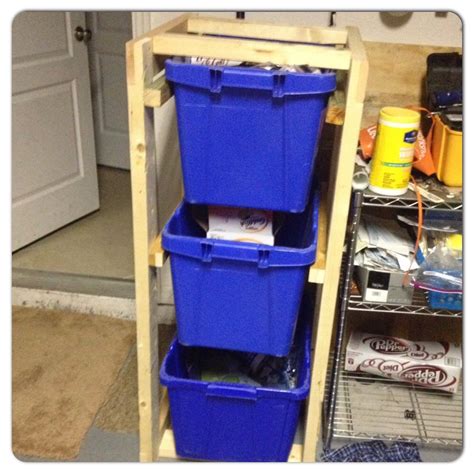 Recycle Bin Holder | DIY Recycling Bins