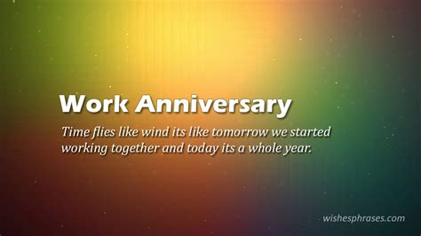 Work Anniversary Quotes And Sayings