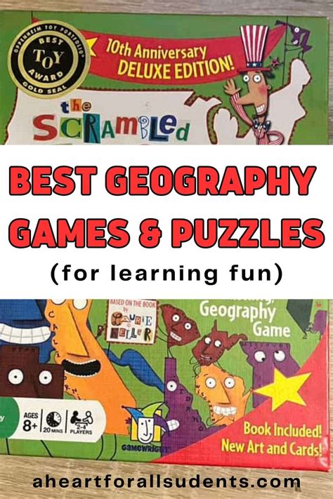 Best Geography Board Games and Puzzles for Kids 2024 - A Heart For All ...