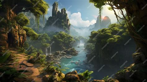 Premium AI Image | action game background