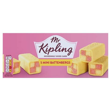 Mr Kipling Small Battenberg Cakes 5 per pack from Ocado