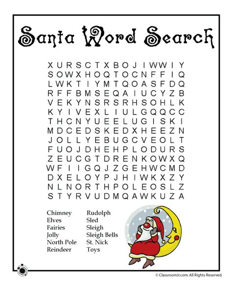 5 Fun Christmas Word Search Printable For Kids