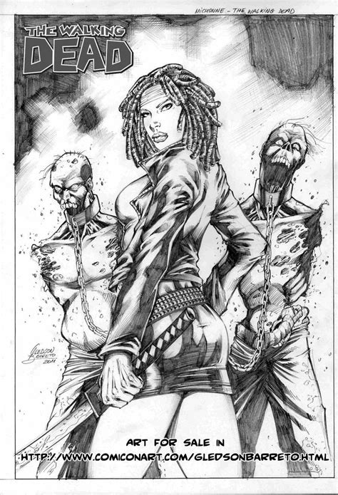 Michonne | Michonne walking dead, Walking dead art, The walking dead