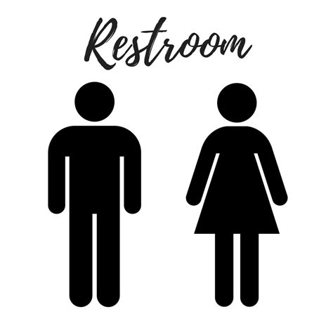 Printable Restroom Signs