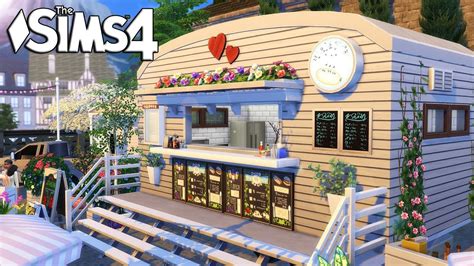 FRENCH FOOD TRUCK | No CC | Speed Building | Sims 4 Truck House, French Buildings, Sims 4 Houses ...